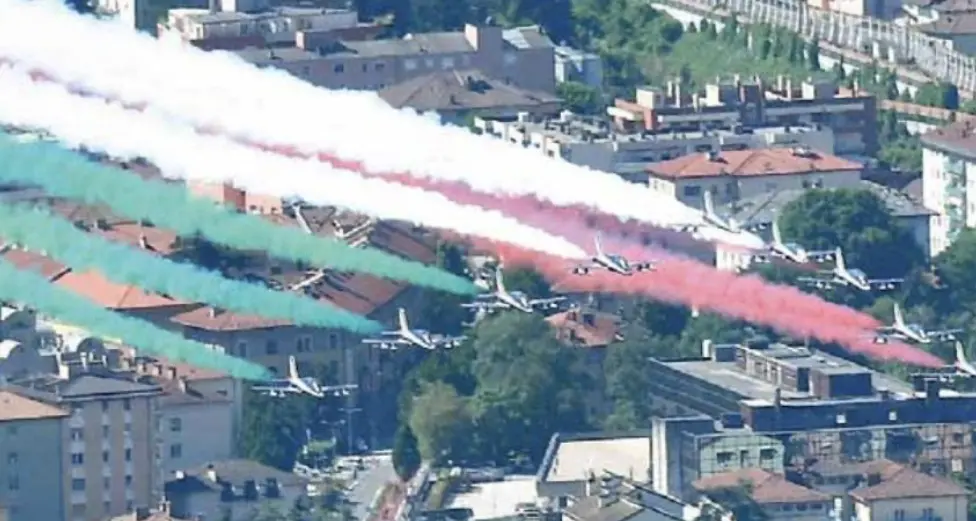 Le Frecce Tricolori a Trento domenica 21 settembre per chiudere \"Festivolare\"