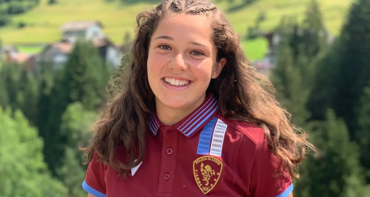 La trentina Beatrice Sola, promessa dello sci, arruolata nel gruppo sportivo Fiamme Oro