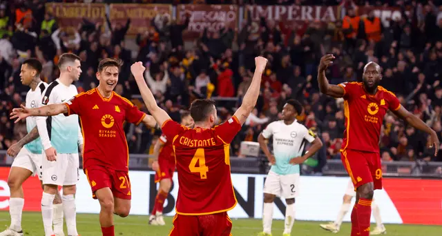 Europa League: la Roma travolge il Brighton 4-0