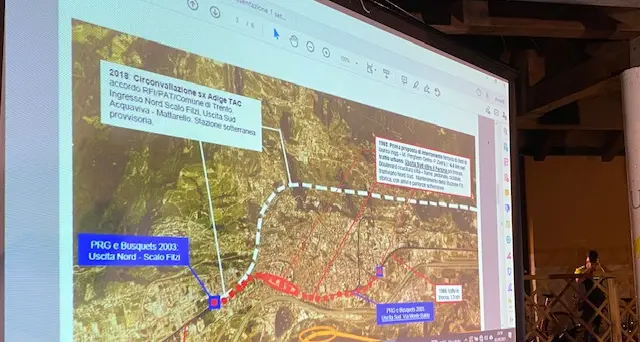 Tav sotto la Marzola: tanti rischi geologici e per le case, ma l’ipotesi Destra Adige che volevano le Ferrovie fu bocciata dalla Provincia (e dalla lobby dei contadini)