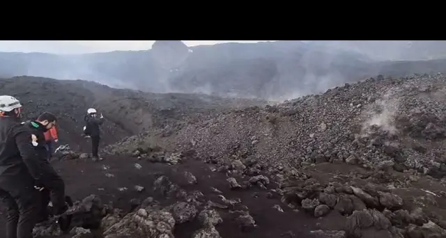 Etna: colata alimentata, fronte avanzato intorno a 1.420 metri