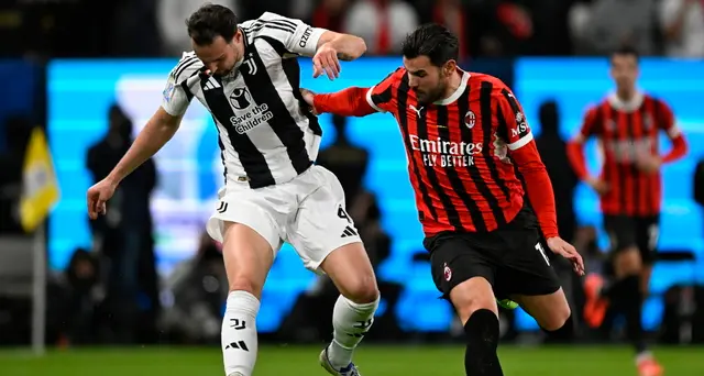 Supercoppa: 2-1 alla Juventus, Milan in finale con l'Inter