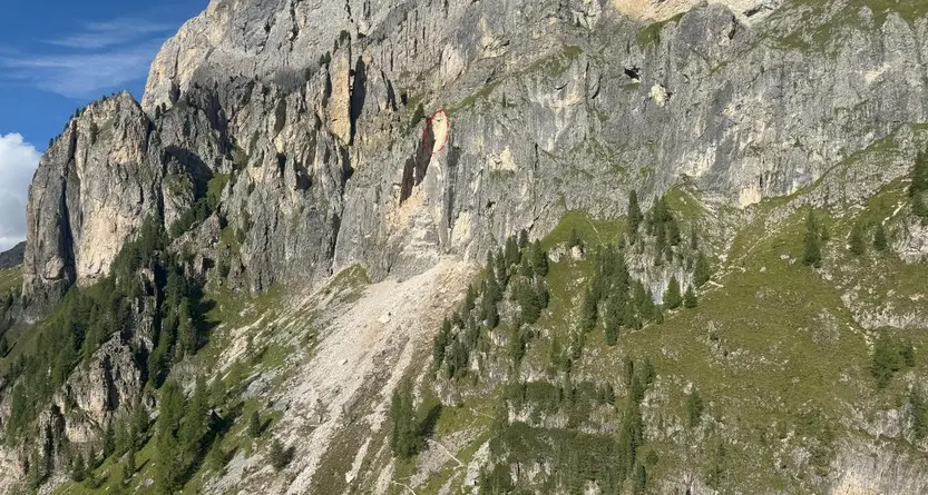 Crollo di roccia sulle Pale di San Martino: chiuso per precauzione il tratto di valle del sentiero Mulaz