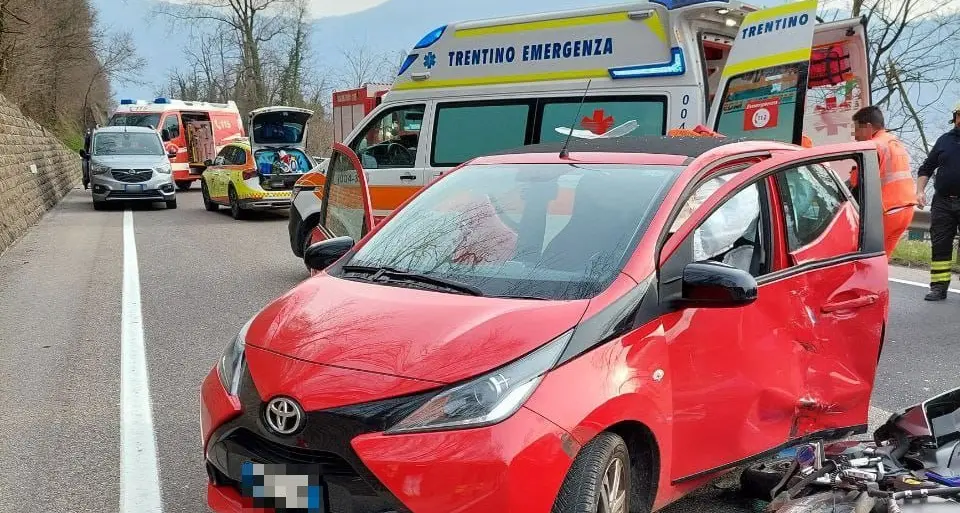 Ss 47: motociclista al Santa Chiara, statale in tilt