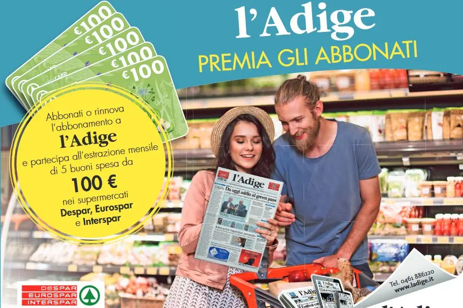 L’Adige premia i suoi abbonati fedeli