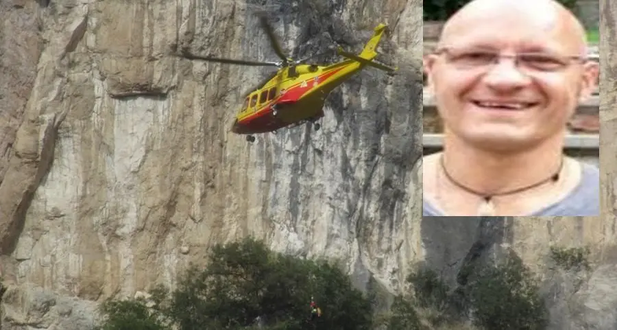 Precipita dalla ferrata, la vittima è Fabrizio Monegatti di 58 anni