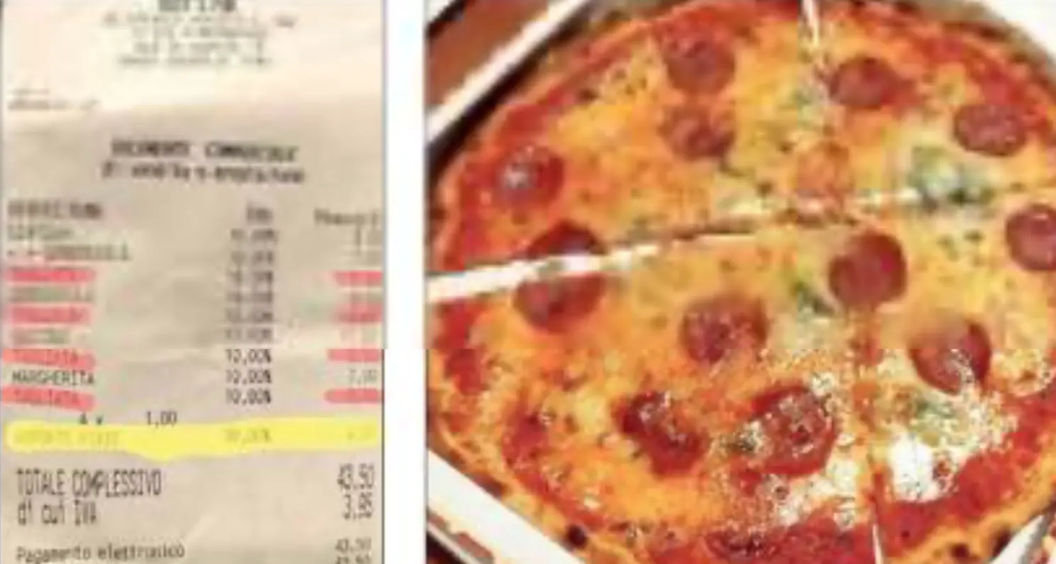 Scurelle, la pizza tagliata costa caro: la lamentela di un ex poliziotto