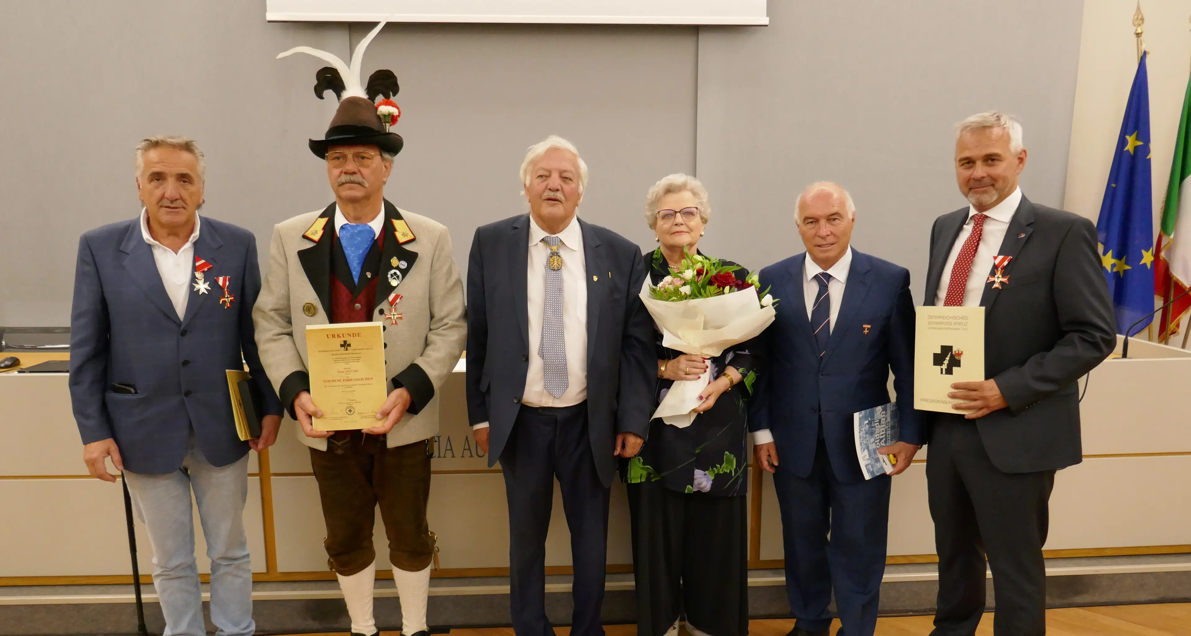 Croce nera d’Austria a 12 trentini: l’hanno ricevuta anche Franco Panizza e Lorenzo Ossanna