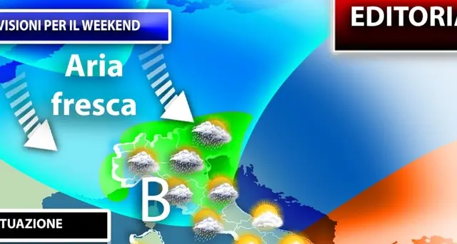 1 maggio: in arrivo aria fresca da Scozia, sole e rovesci