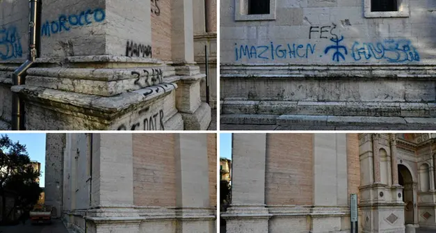 Imbrattamenti alla chiesta di Santa Maria Maggiore, denunciato un 30enne