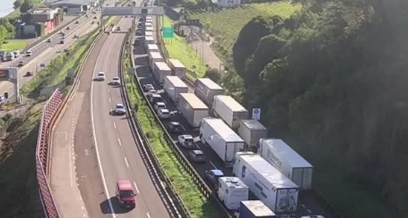 Traffico paralizzato in A22: tutti in coda in direzione sud