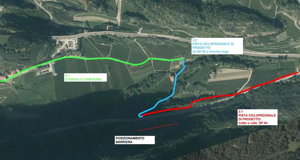 Da Vezzano a Padergnone in bici, a breve via ai lavori per la nuova pista