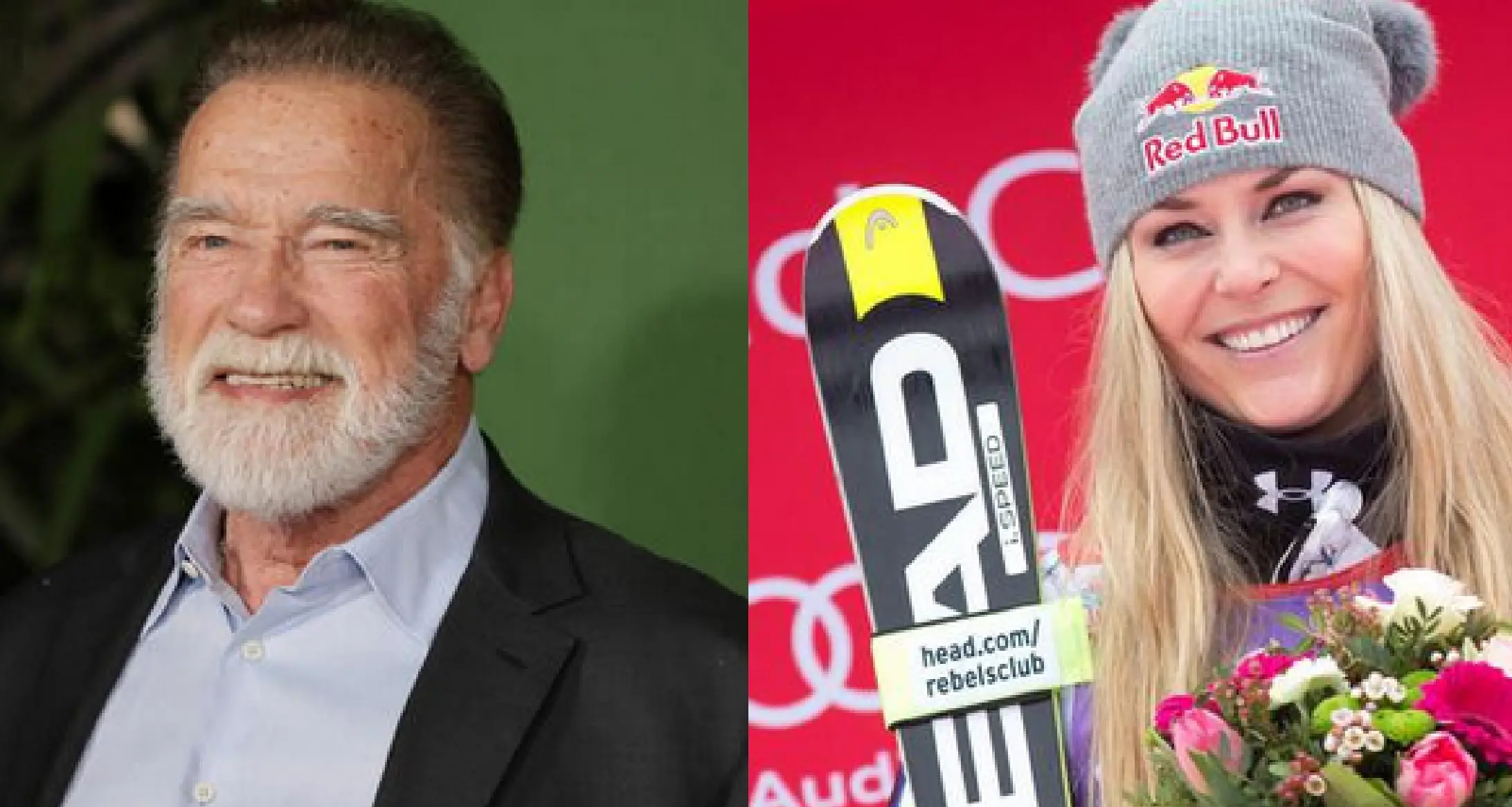 Schwarzenegger esalta e consola Lindsey Vonn: «La grandezza non è senza fallimenti»