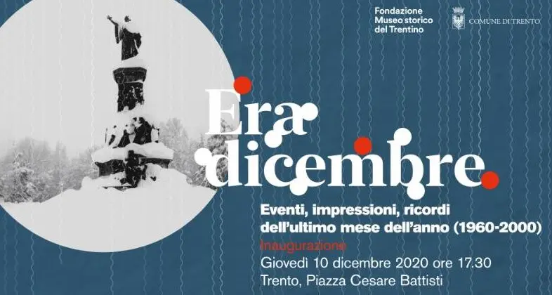 \"Era dicembre\": in piazza Battisti a Trento in mostra il Natale della città dal 1960 a oggi