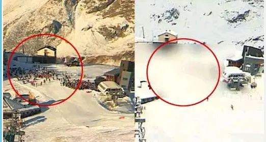 Cervinia, webcam oscurata nasconde la coda di atleti agli impianti di risalita