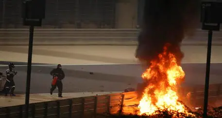 F1: Bahrain; avvio choc, Haas di Grosjean in fiamme
