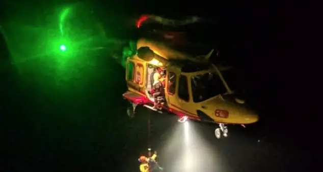 Intervento notturno per il recupero di un escursionista illeso in Vigolana