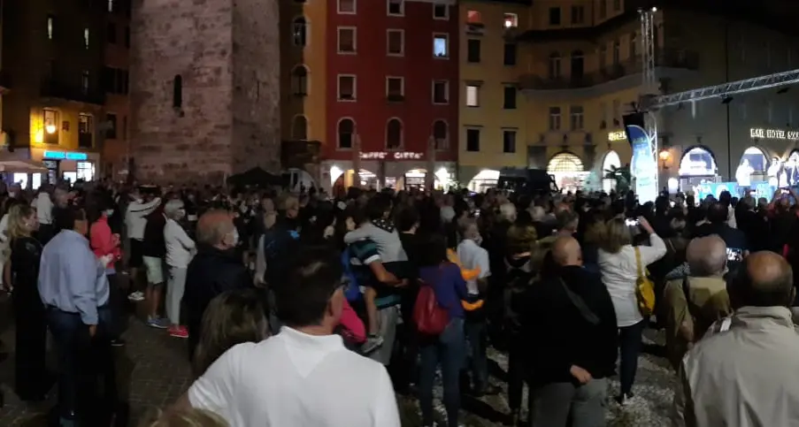 Salvini in città al fianco di Andrea Merler per la campagna elettorale «Dopo 50 anni Trento va presa»
