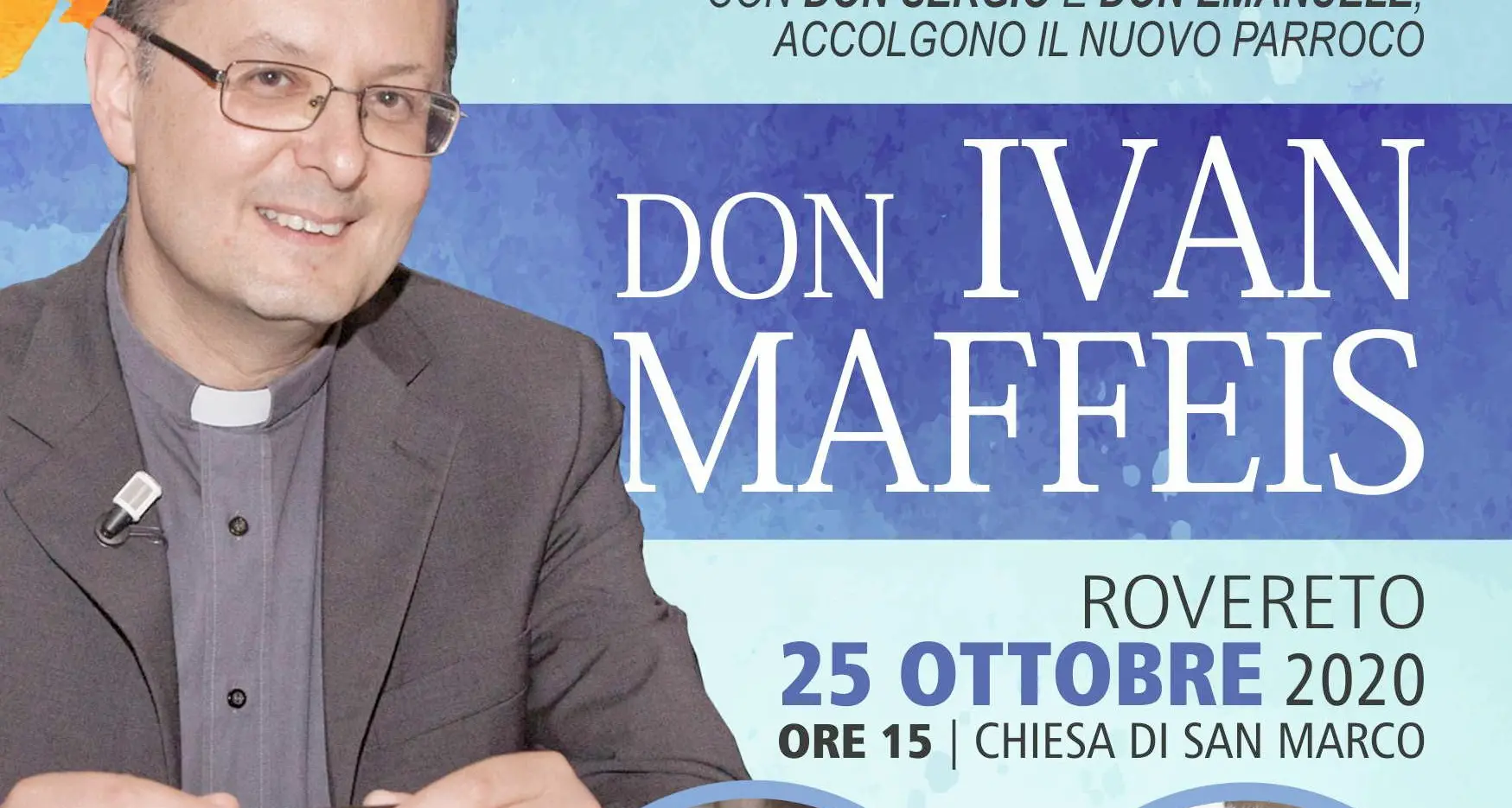 Domenica prossima arriva il nuovo parroco Maffeis «però niente festa»