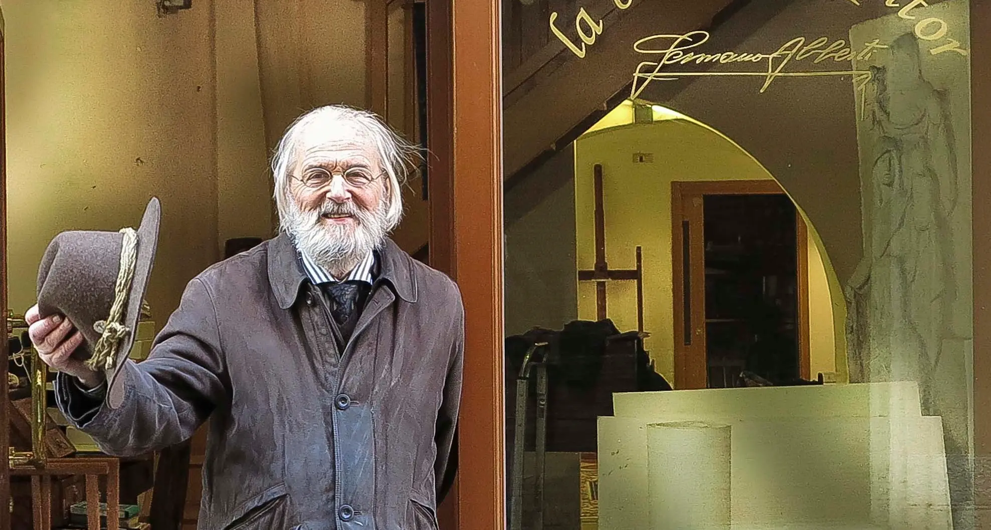 Morto Germano Alberti grande uomo, grande artista Riva del Garda lo piange