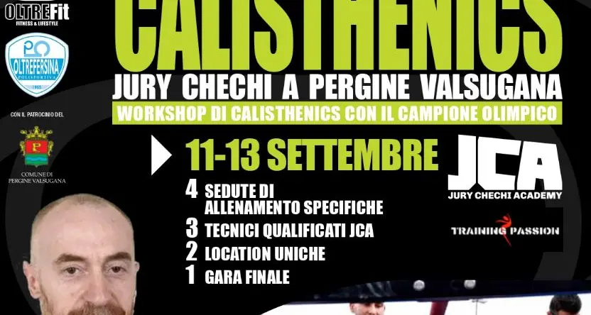 Un weekend con Jury Chechi: venite a provare calisthenics con Oltrefit a Pergine Valsugana