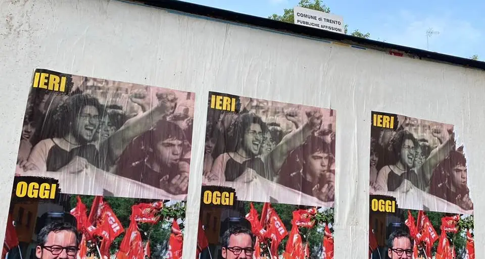 Manifesti anti Ianeselli nella notte con foto di un ragazzo morto nel 2015