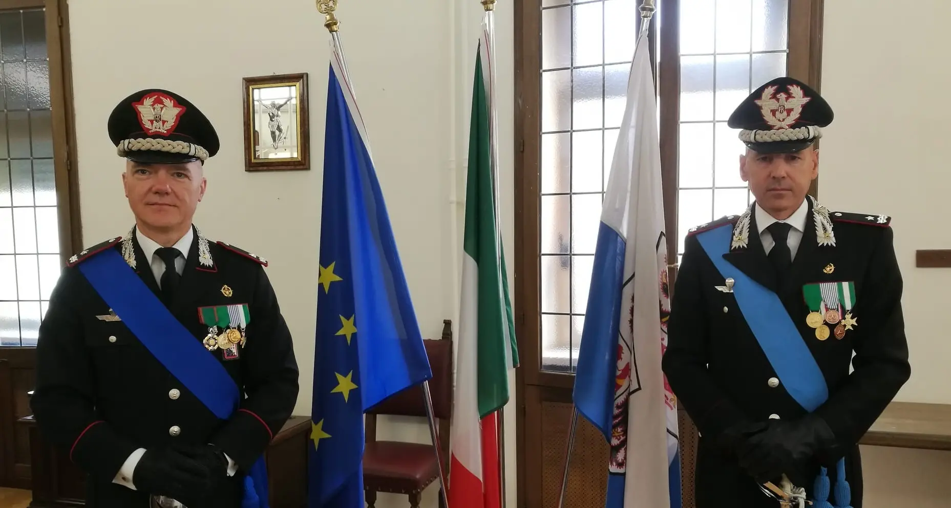 Carabinieri, cambio al vertice della Legione Trentino-AltoAdige Cantoni lascia, arriva Lorenzoni