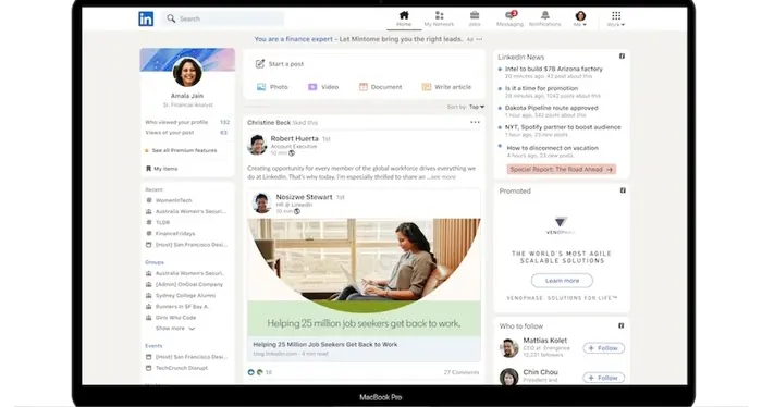 Nuova stagione per Linkedin Adesso arrivano le storie