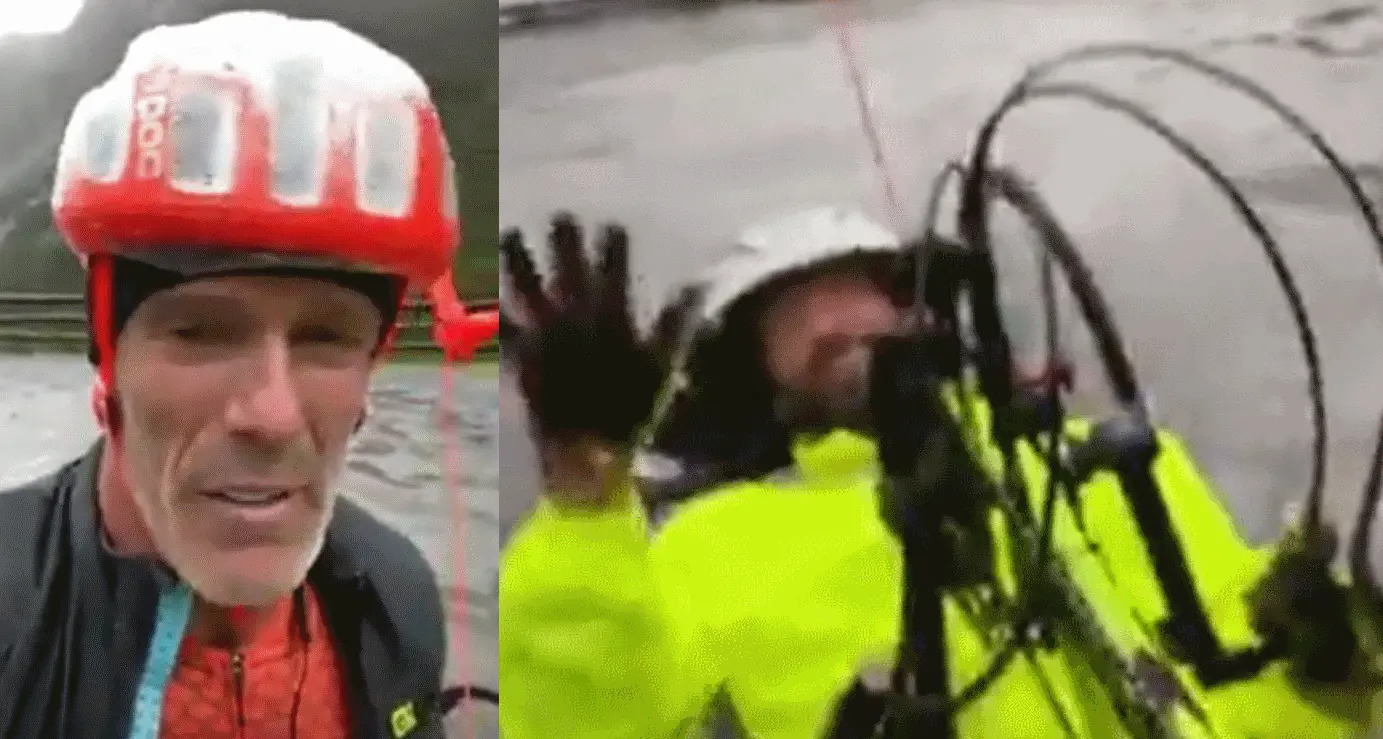 Luca di Borgo Valsugana sullo Stelvio con la handbike si prende i complimenti di Cipollini - VIDEO