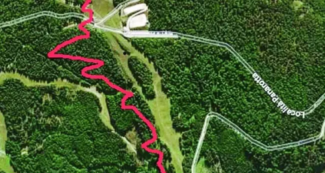 Una pista per slittini in Panarotta