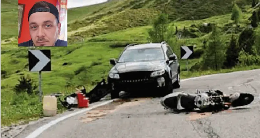Tragico schianto in moto nel Bellunese Muore il giovane trentino Daniele Bortolon L'incidente sul passo Giau, sopra Cortina
