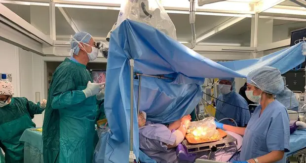 La operano al cervello mentre prepara le olive all'ascolana