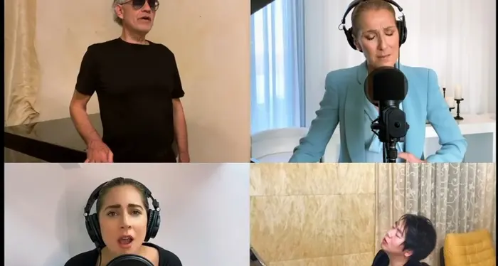 Bocelli canta \"The Prayer\" con Lady Gaga e Céline Dion