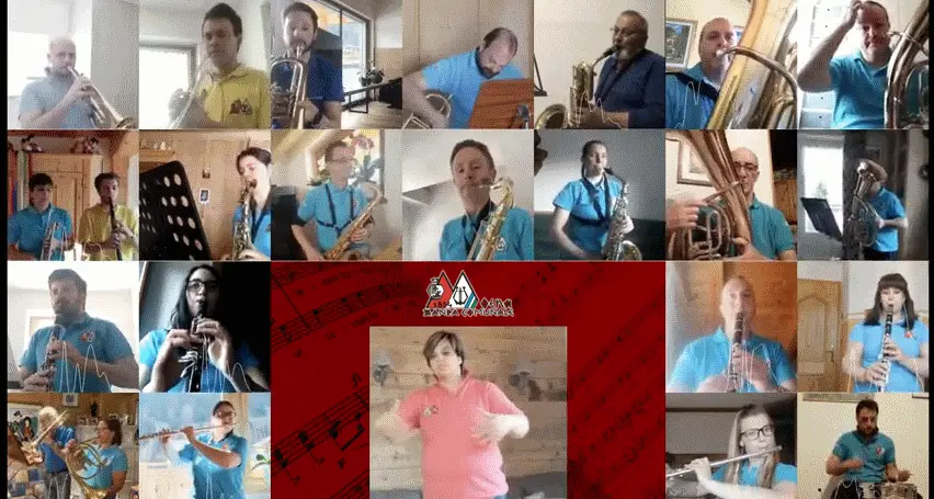 Il messaggio in musica della Banda Comunale da Moena con gioia