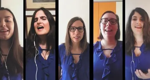 «Mamma mia», versione home ecco il coro Piazza Viva in versione \"casalinga\"