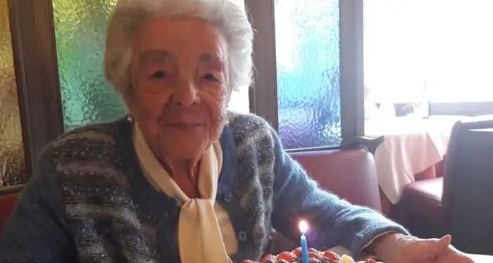 A 110 anni la signora Pierina torna in Trentino in vacanza Domenica il compleanno