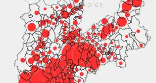 Virus, la mappa dei contagi Sono arrivati a 3.524 I numeri comune per comune