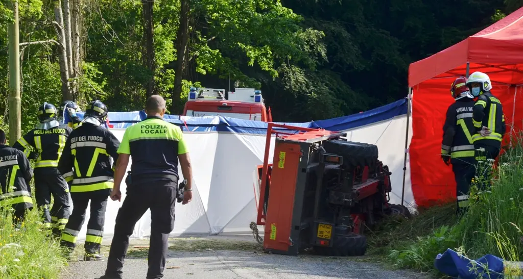 Si ribalta col trattore morto un contadino di Roncone, aveva 63 anni