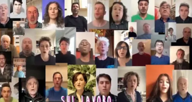 L'Inno Costituzionale d'Italia cantato dal Coro Paganell
