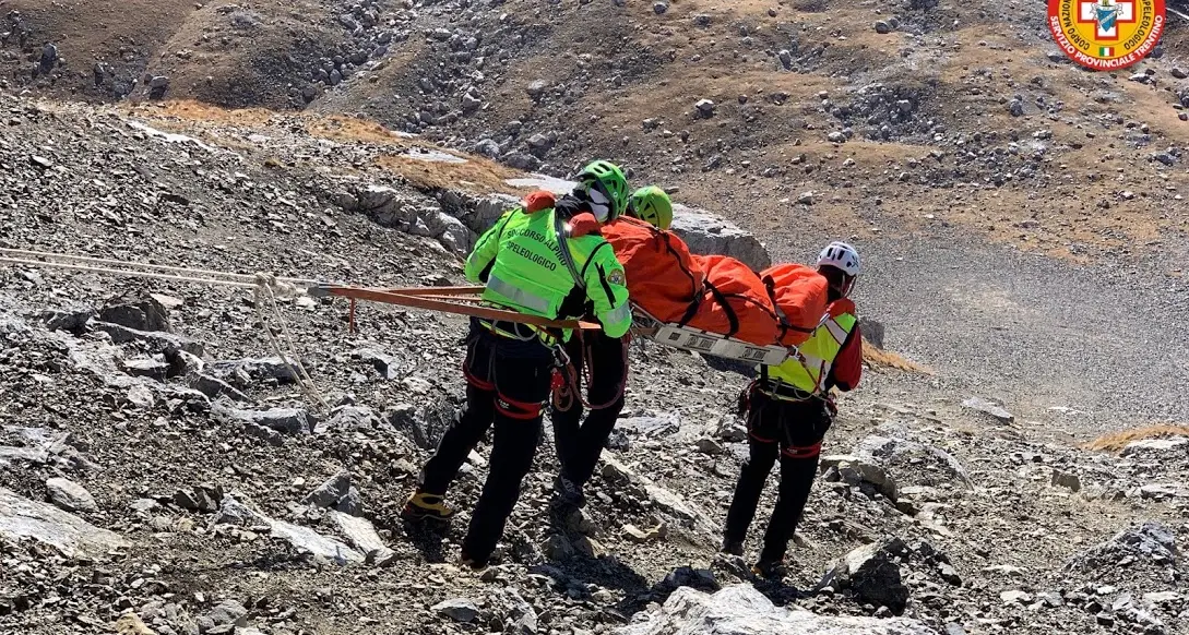 Soccorso alpino: 1.148 interventi l'anno scorso con un aumento dell'11,8% rispetto al 2018