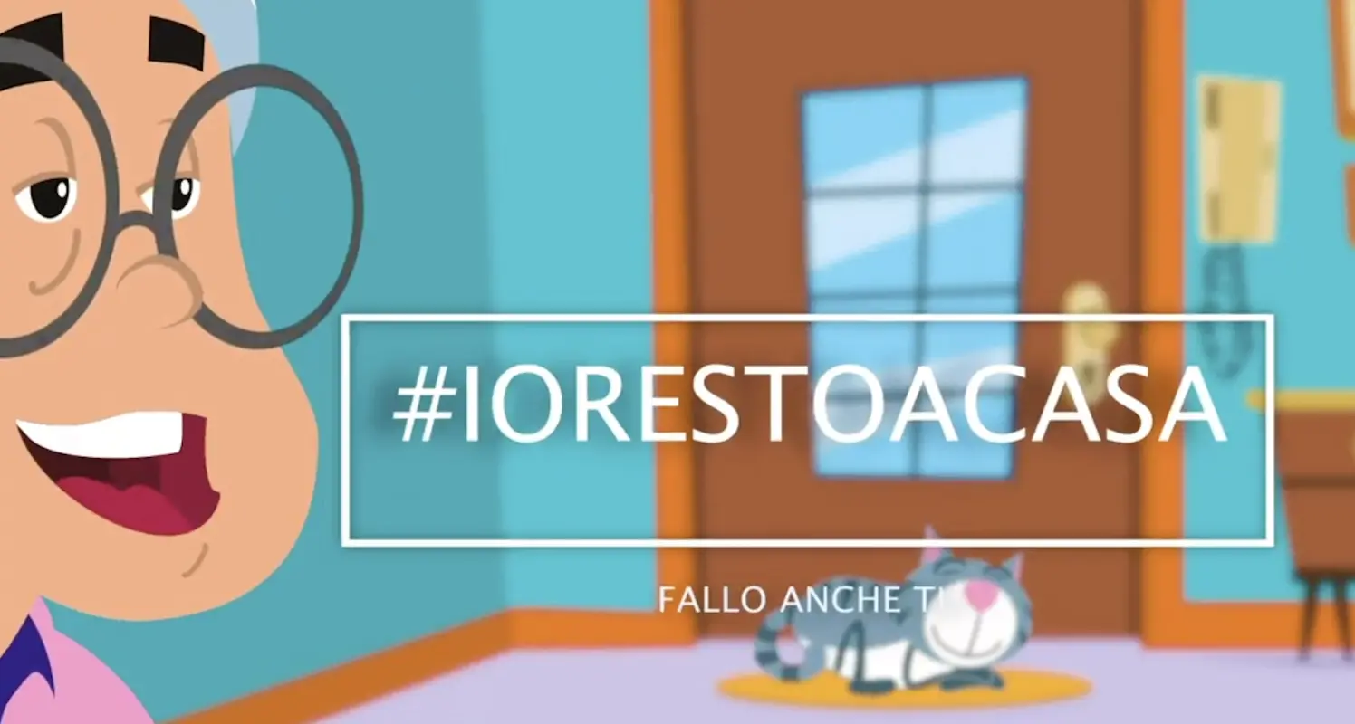 Il secondo spot a cartoni animati di Nonna Nunzia per la Provincia che vi ricorda #iorestoacasa