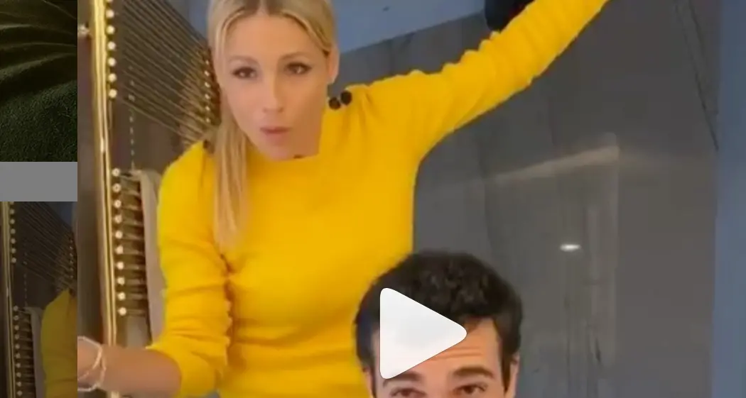 Michele Hunziker ci prende gusto Eccola in video nella veste di provetta parrucchiera