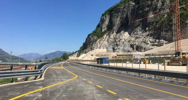 Aperto il nuovo tracciato della statale del Brennero al depuratore dei Murazzi - Video