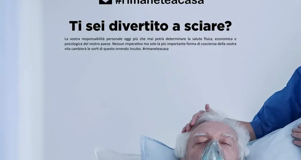 «Ti sei divertito a sciare?» ecco la campagna shock come quella delle sigarette