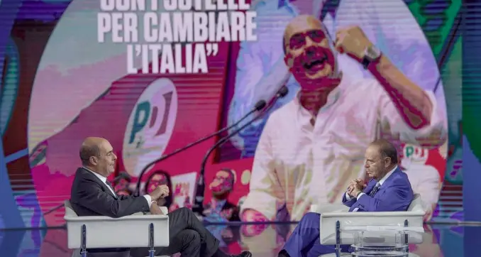 Virus: stop a Porta a Porta in studio c'era Zingaretti e Bruno Vespa si infuria
