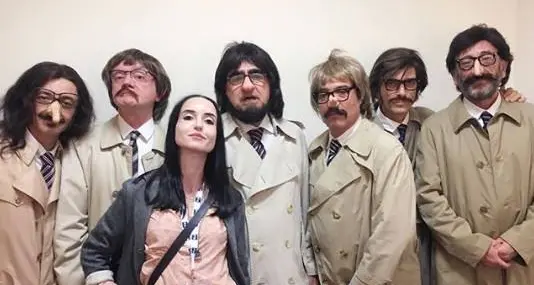 Elio delle Storie Tese oggi nel teatro di ghiaccio in cima alla Presena