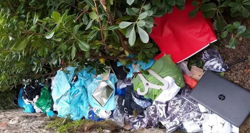 La refurtiva dell'Aquila Basket Store era nascosta fra le siepi del parco di via San Marco, a 50 metri
