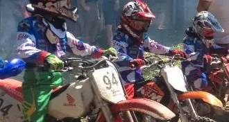 Cade sulla pista da cross Ferito un baby motociclista di appena 10 anni