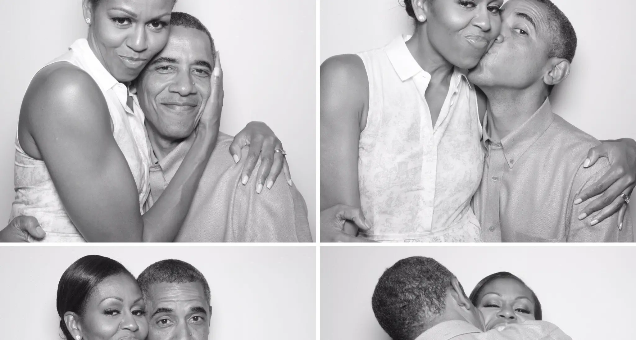 Obama fa gli auguri a Michelle «Tu sei la mia star«, con quattro foto tessera insieme