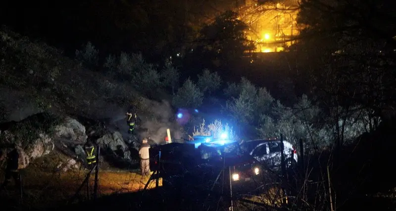 Pietramurata: incendio nel bosco in piena notte superlavoro per i pompieri